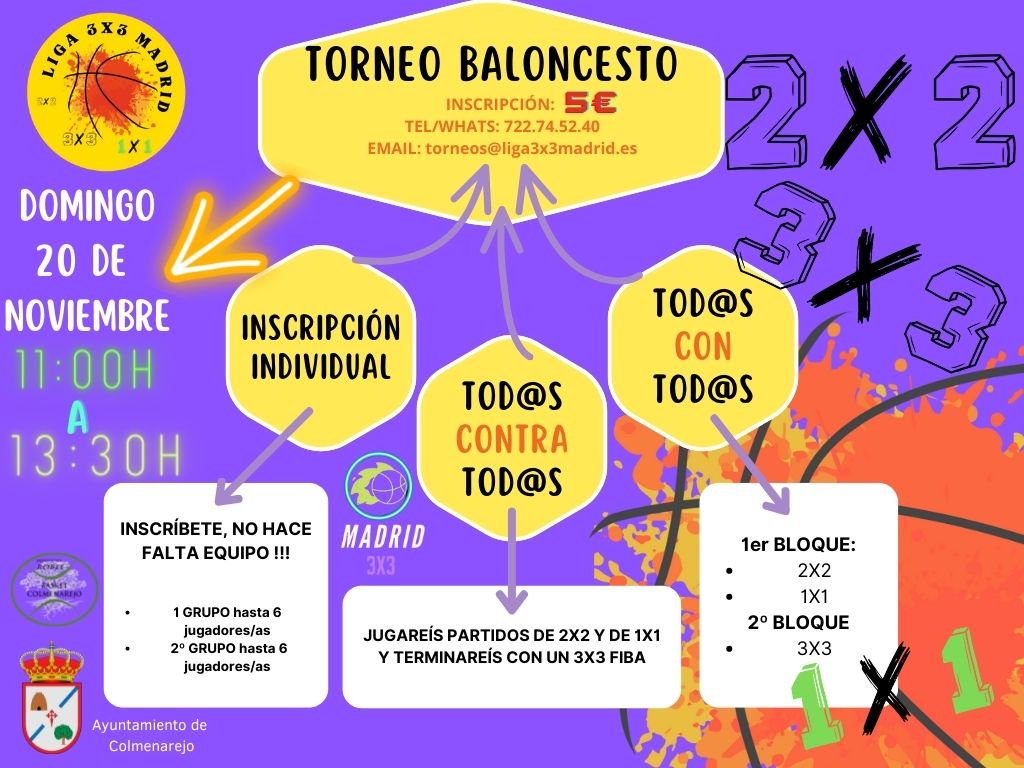 Torneo 2x1x3 Domingo 20 Noviembre – Inscripciones abiertas !!!! de 11 a 13:30h