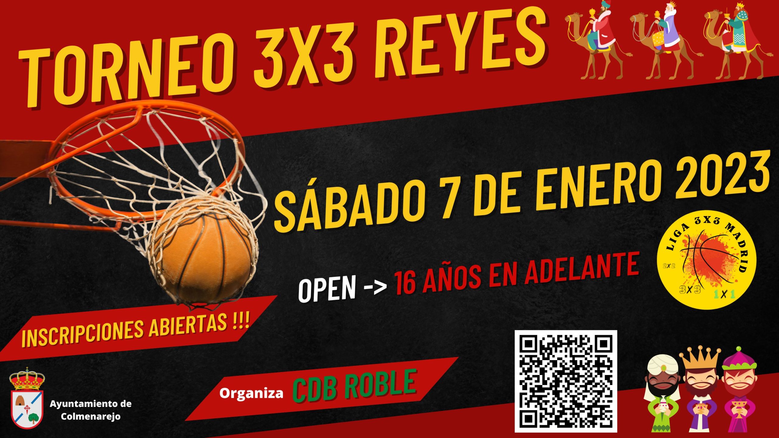 Torneo 3×3 Fiba Especial «REYES» – Sábado 7 de Enero, Inscripciones abiertas !!!