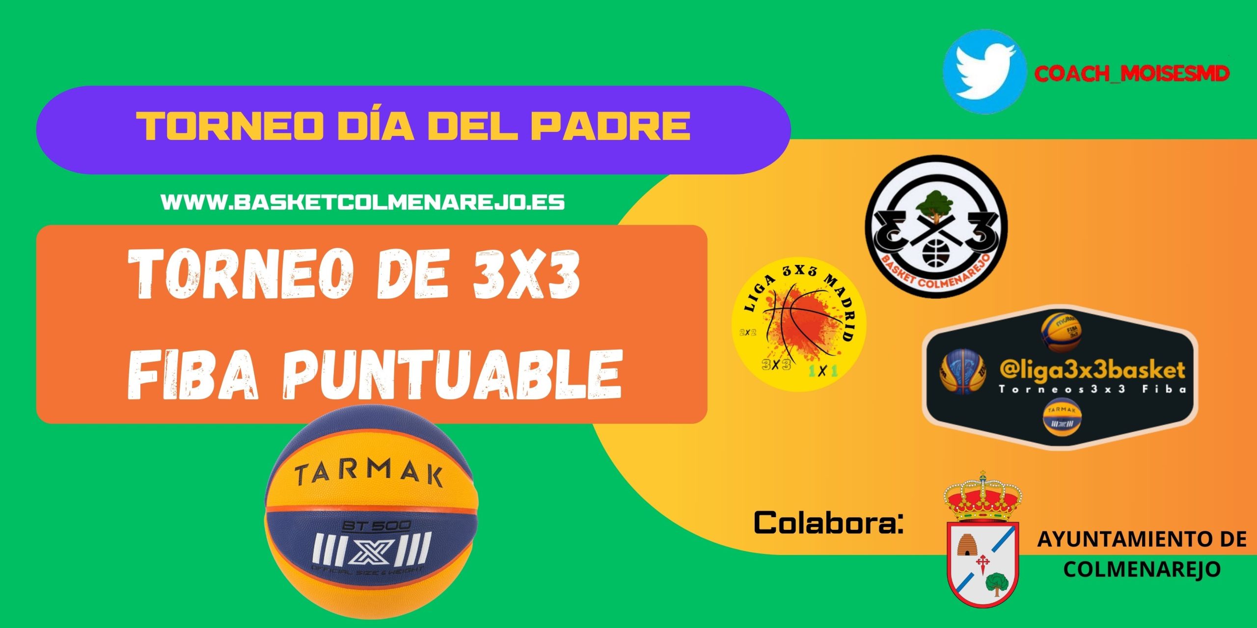 Torneo 3×3 Día del Padre – COLMENAREJO-19-20 Marzo de 2023