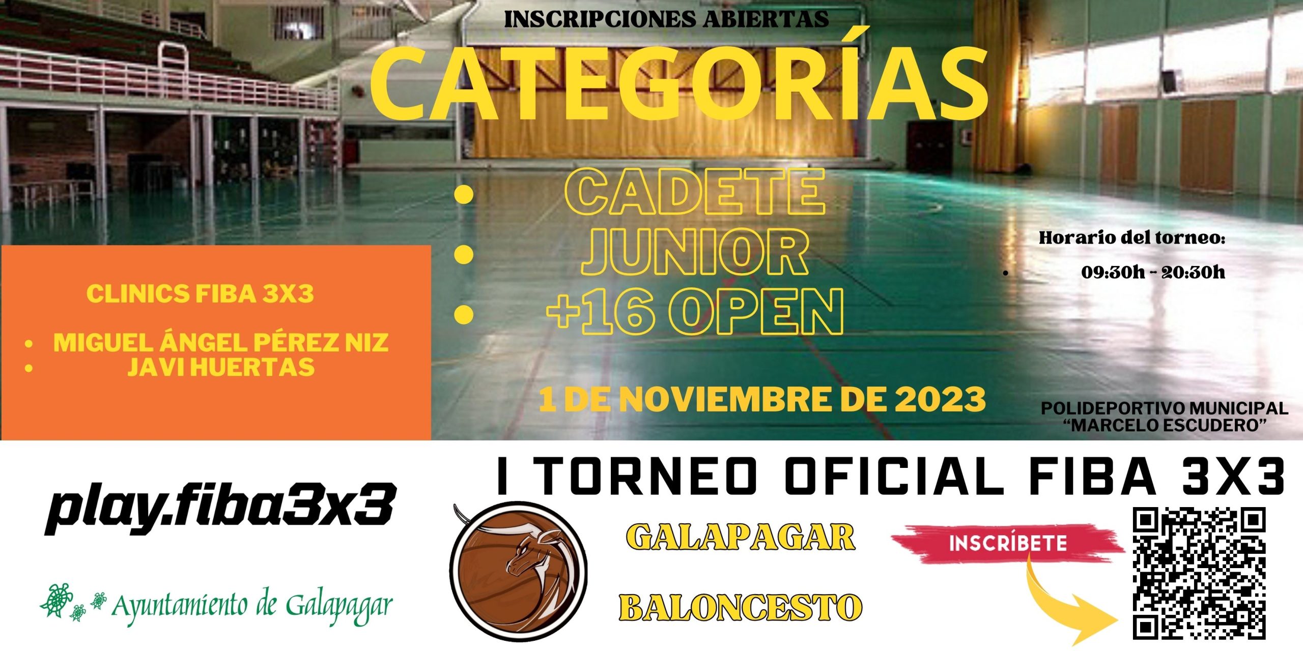 Torneo Circuito 3×3 CM-CyL-CM SEDE 3 – Galapagar 1 de Noviembre 2023