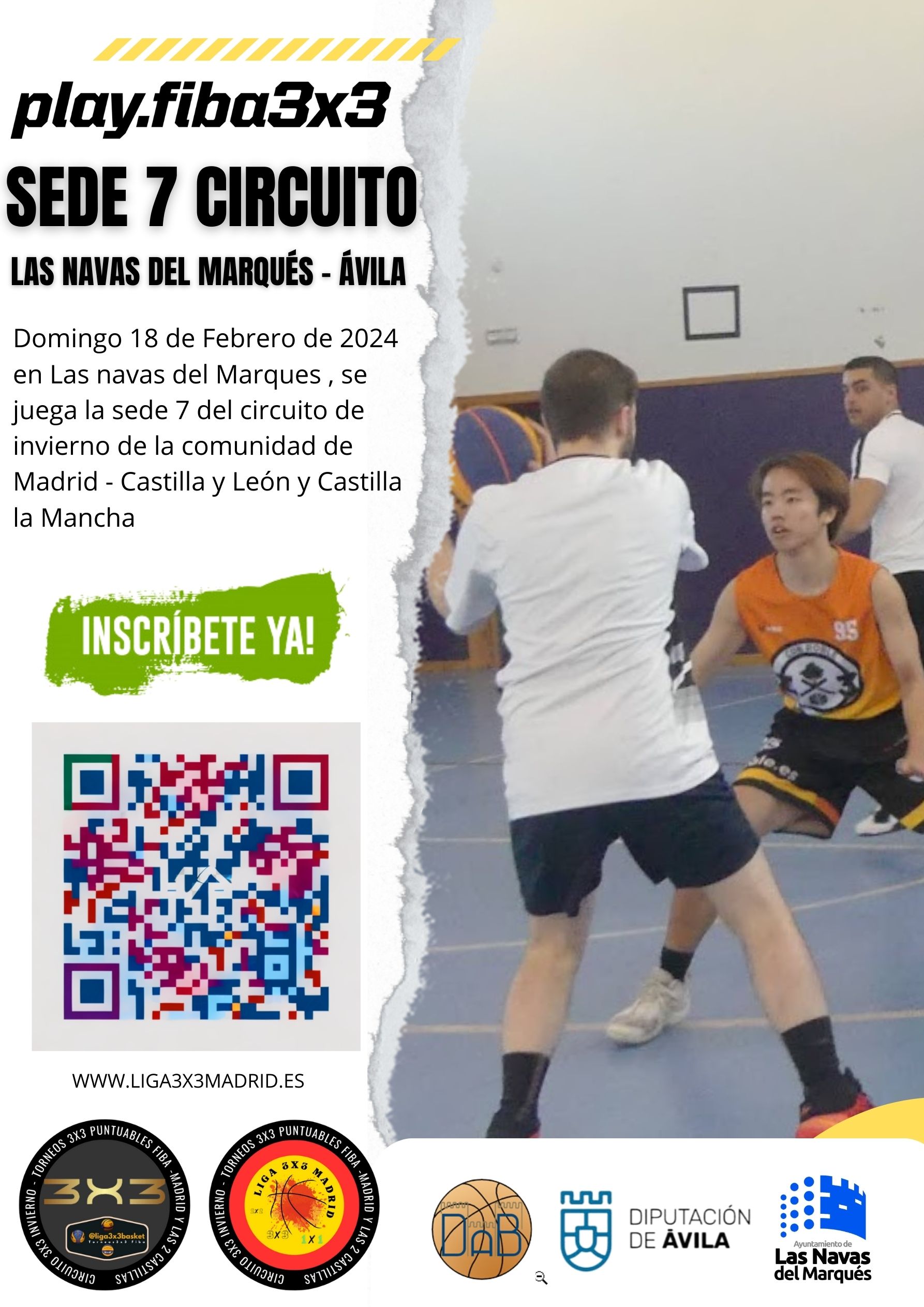 Torneo Circuito 3×3 CM-CyL-CM SEDE 7 – Las Navas del Marqués – 18 Febrero 2024